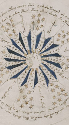 Figure 3 - Folio 68v3 Sun
with face of Apollo