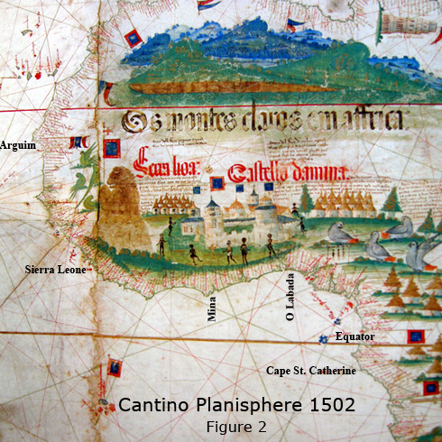 Figure 2 - Cantino Planisphere map